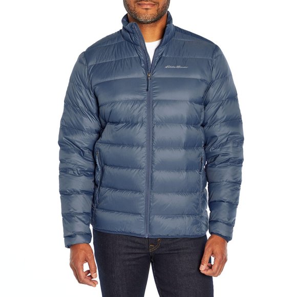 New Eddie Bauer Men's Packable Down Jacket Size XXL Water Repellent Lite Blue - Picture 10 of 12